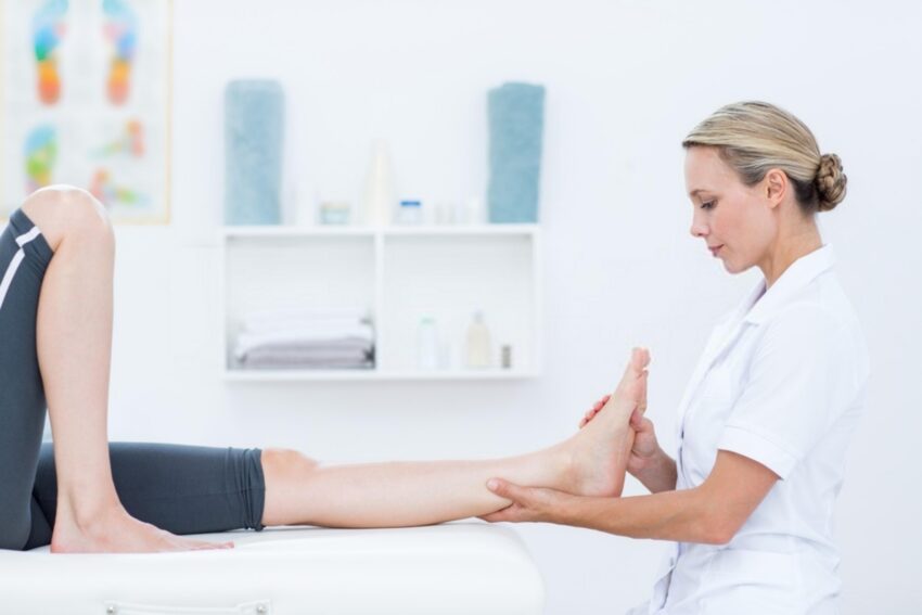 Ankle Mobilisation Chiropractor / Osteopath adjustment manipulation