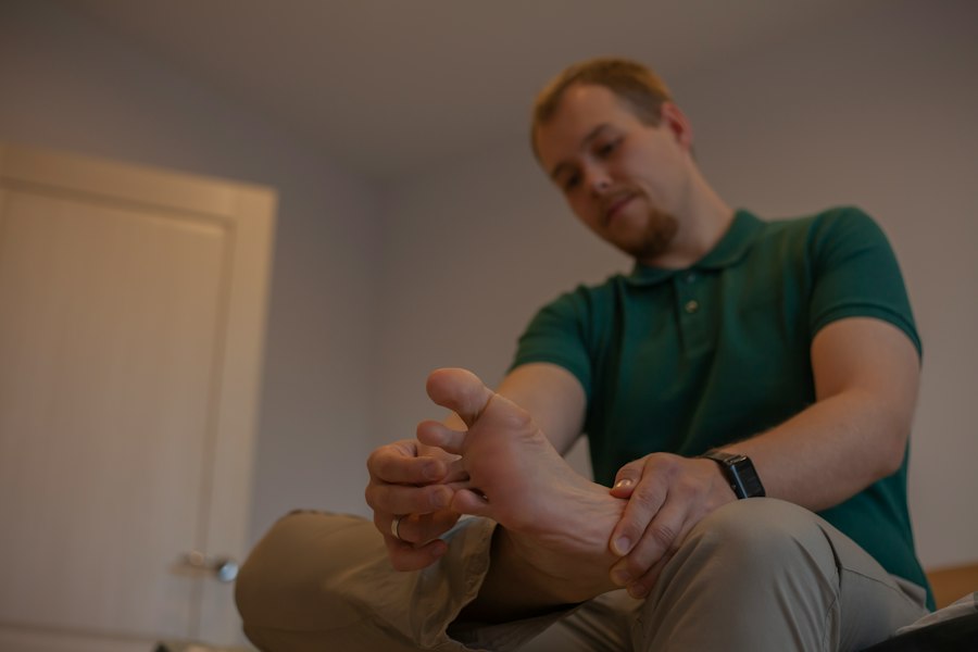 Photo foot tendonitis treatment